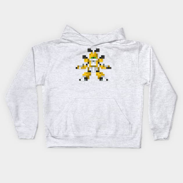 Metabee low-res pixelart Kids Hoodie by JinnPixel